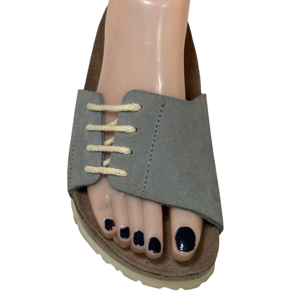Papillio by Birkenstock Masai Womens Gray Suede Sandals Slides Size 35 US L5 - Picture 2 of 7